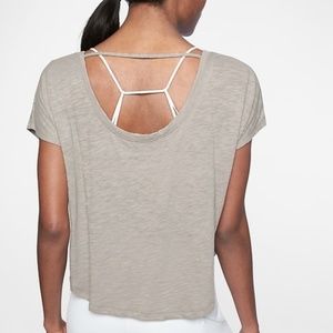 NWT Athleta Organic Daily Tee Grey size Medium